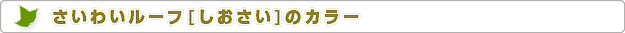 株式会社エコハウスエンジニア　しおさいのカラー