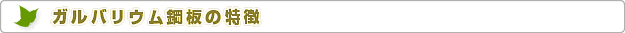 株式会社エコハウスエンジニア　ガルバリウム鋼板の特徴